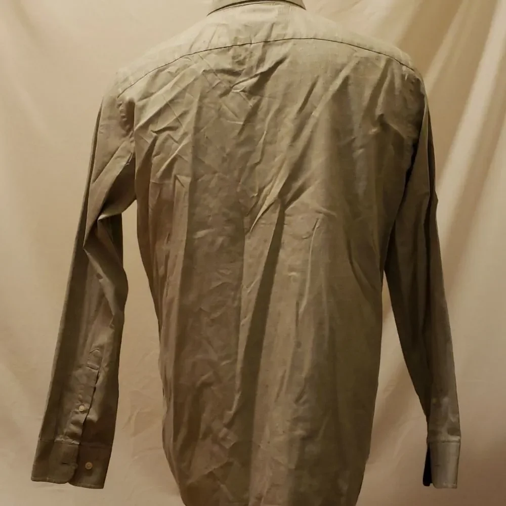 BANANA REPUBLIC Grey/Blue Button Down‎ Size L